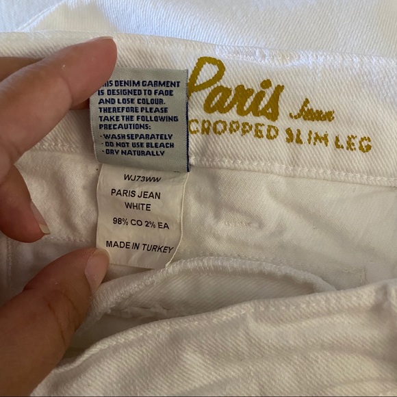 MiH The Paris Cropped White Jeans Size 29 - Picture 5 of 14